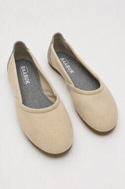 BAABUK Felt Ballet Flats – Women’s EU 41 / US 10–10.5 | Cream Wool Flats